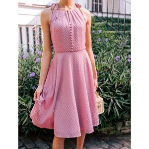 NWOT Gal Meets Glam Collection Lenore Embroidered Chiffon Dress Coquette Size 10